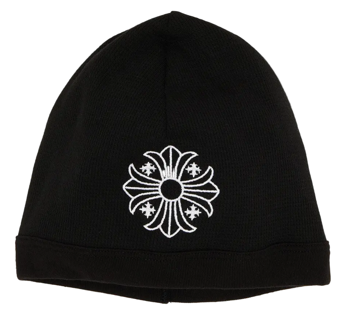 Skull Cross Logo Beanie Black/White