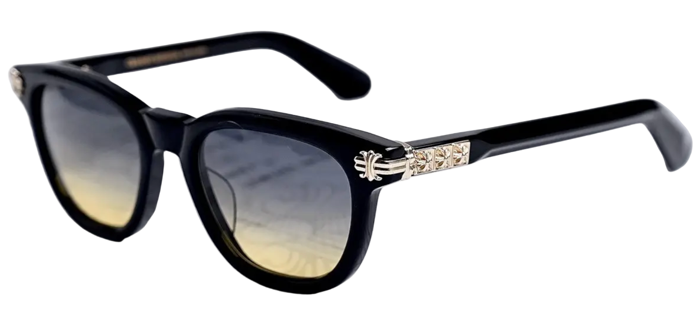Chrome Hearts Smoke Show Black 18K Gold Plated Sunglassses