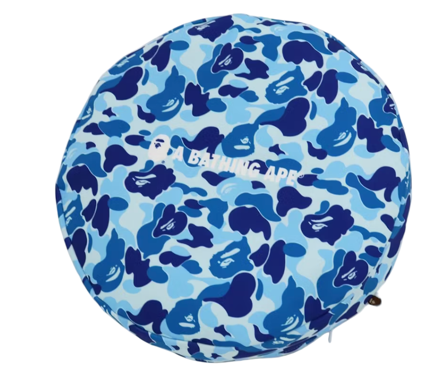 ABC Camo A Bathing Ape Circle Fluffy Beads Cushion