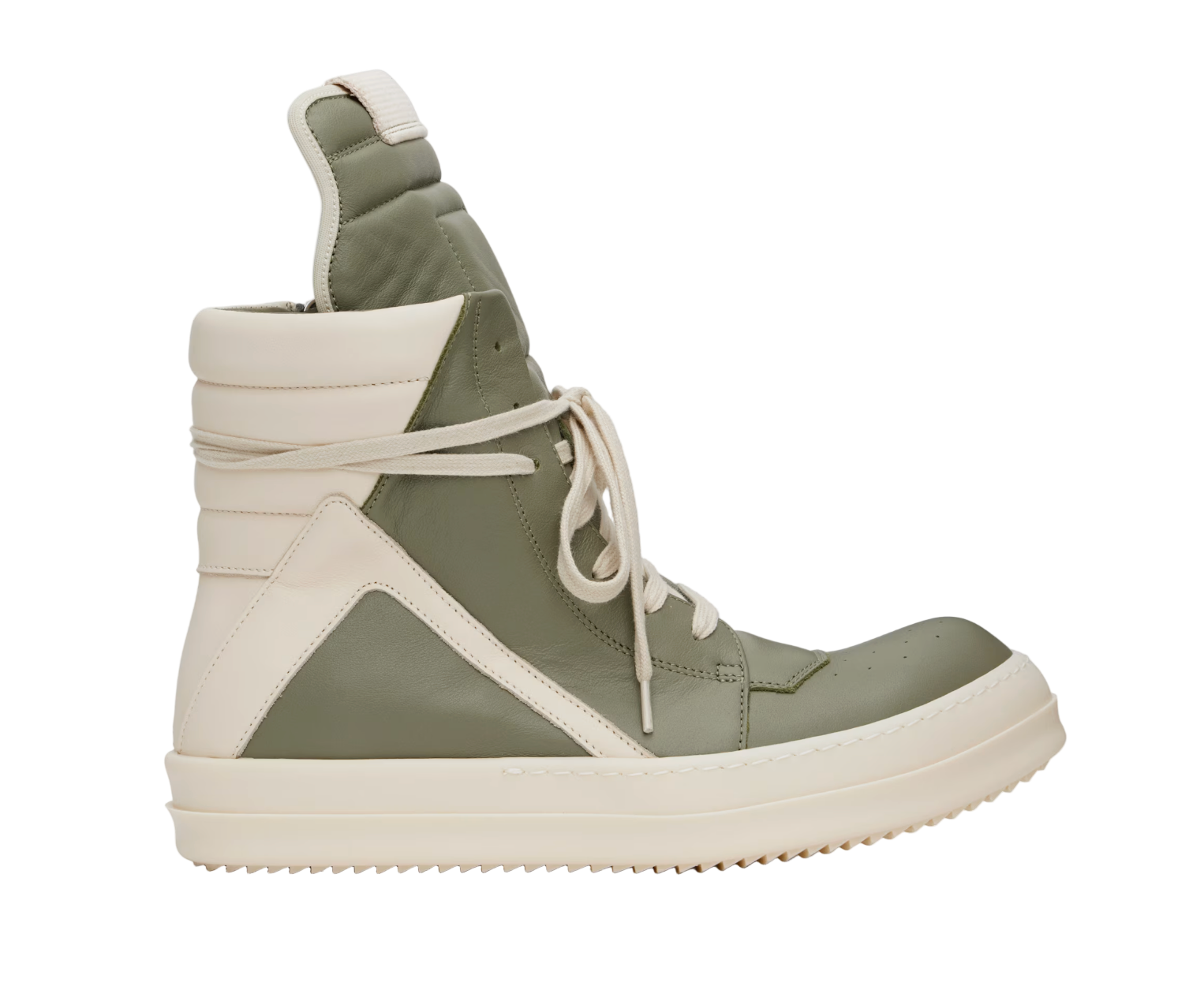 Green & Off-White Hollywood Geobasket Sneakers