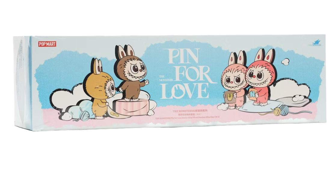 Labubu The Monsters Pin for Love Series Vinyl Plush Pendant (N-Z)