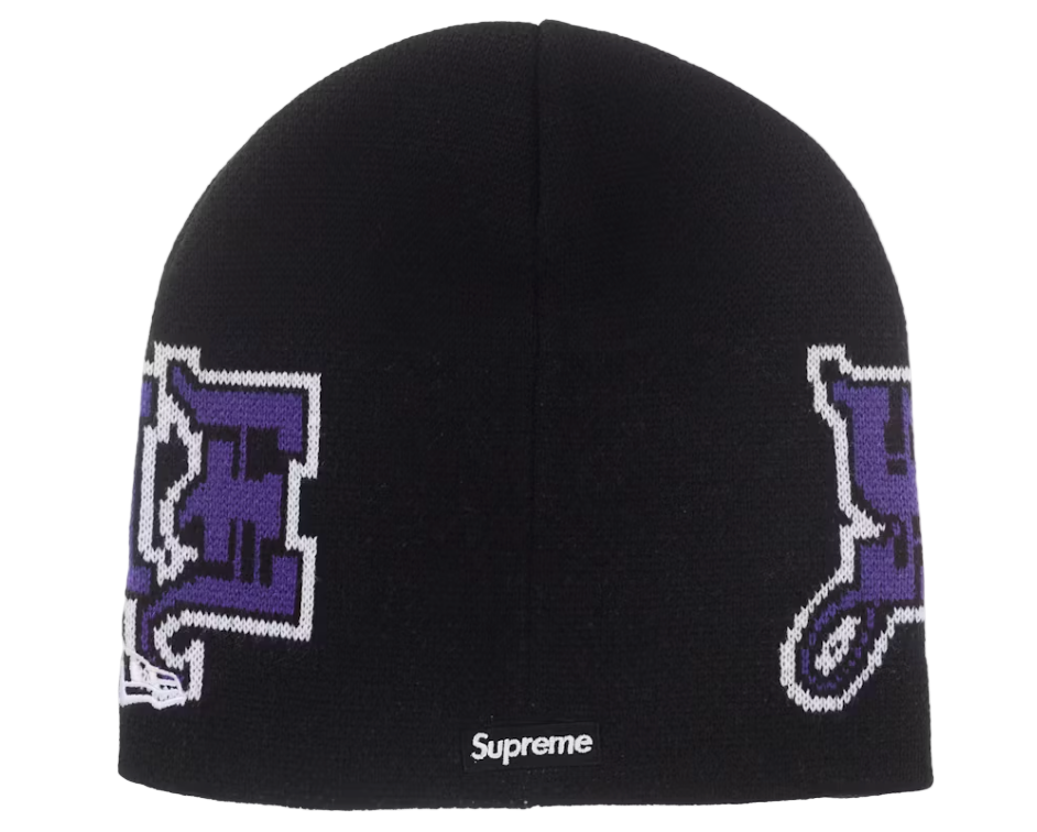 New Era Outline Beanie Black