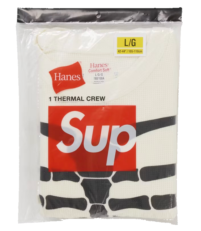 Hanes Bones Thermal Crew FW25 (1 Pack)