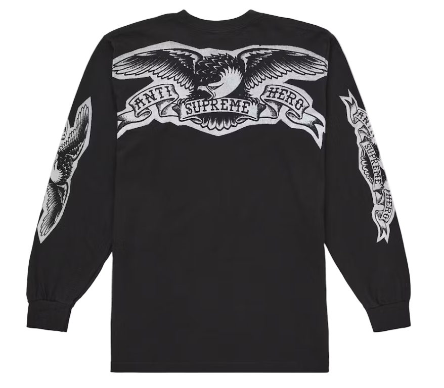 ANTIHERO Eagle L/S Tee Black