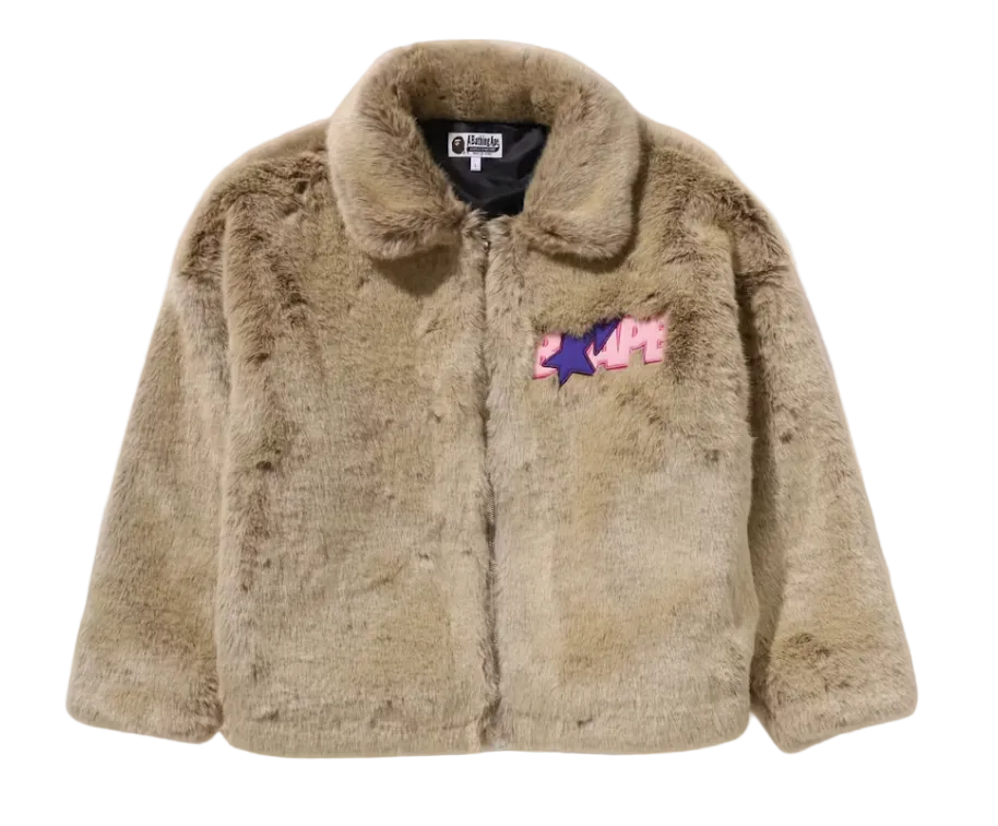 Don Toliver Faux Fur Jacket Beige