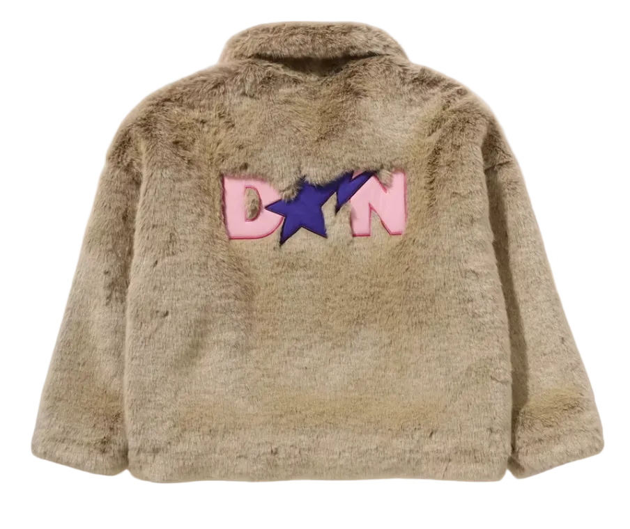 Don Toliver Faux Fur Jacket Beige
