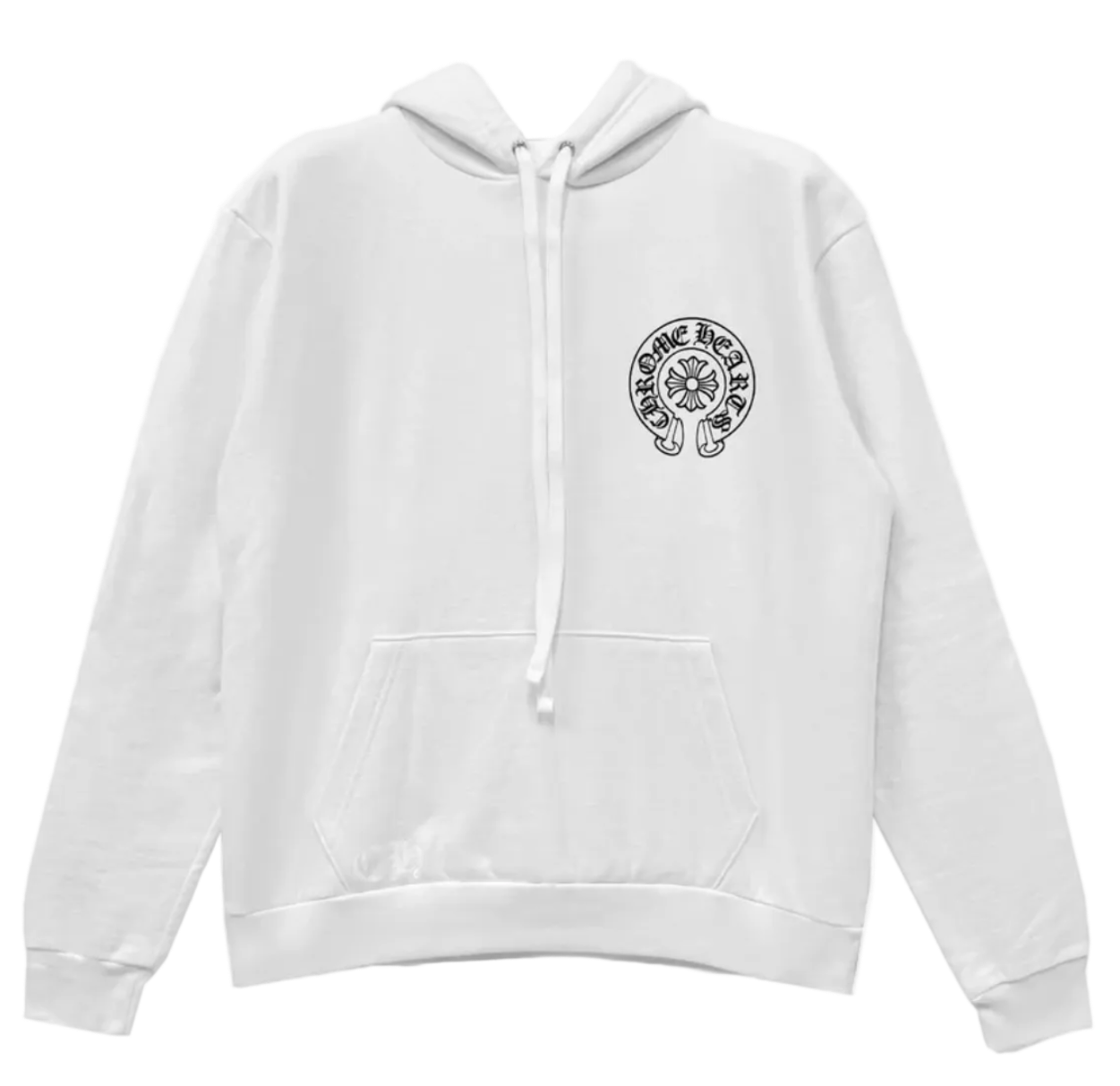 Miami Exclusive Horseshoe Logo White Pullover Hoodie