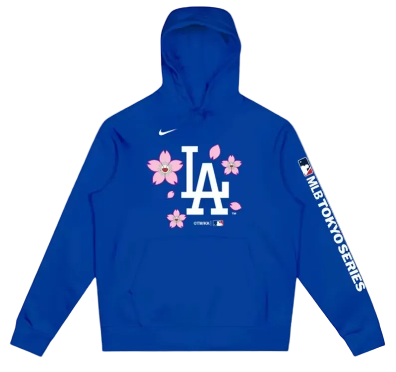 Takashi Murakami x MLB World Tour Tokyo Series 2025 Dodgers Hoodie Blue
