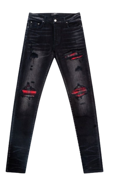 Flannel MX1 Black/Red Jean