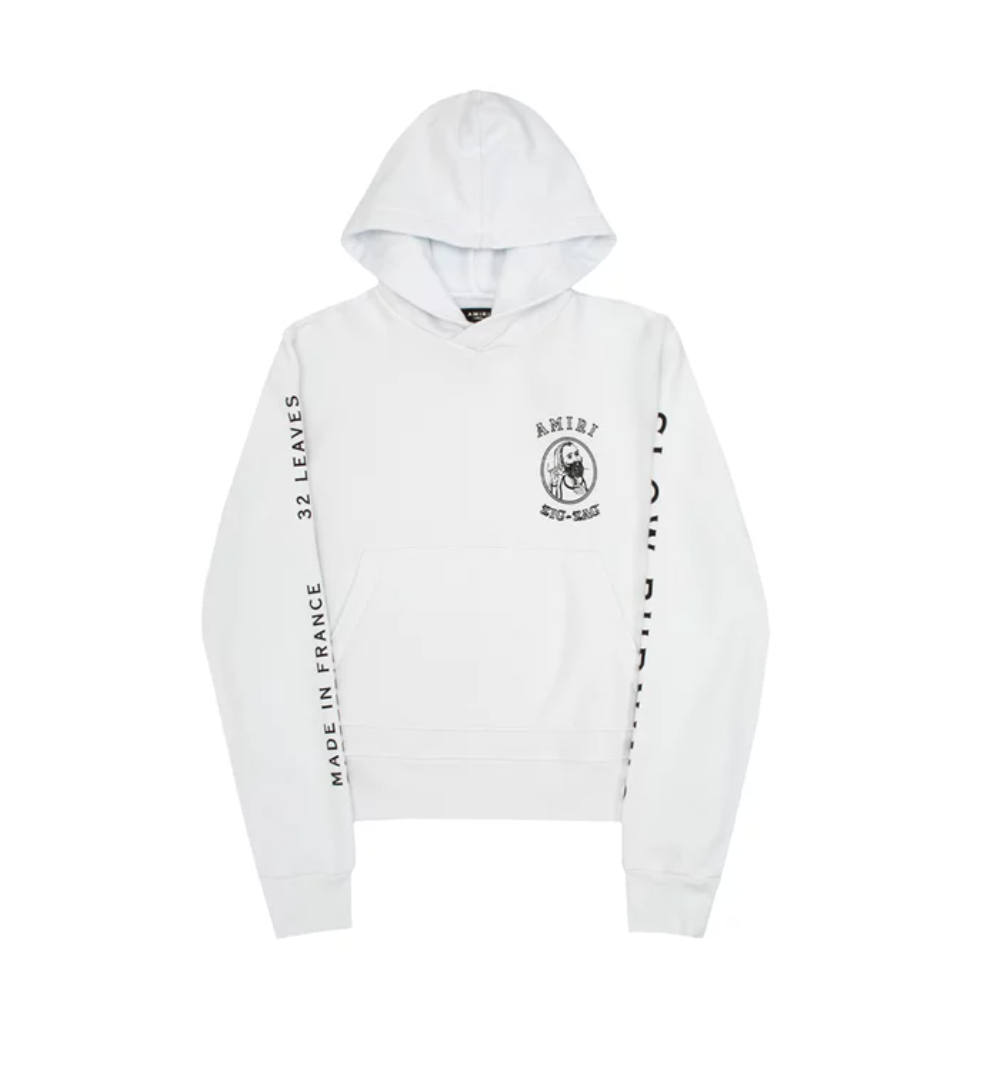 Zig Zag White Hoodie