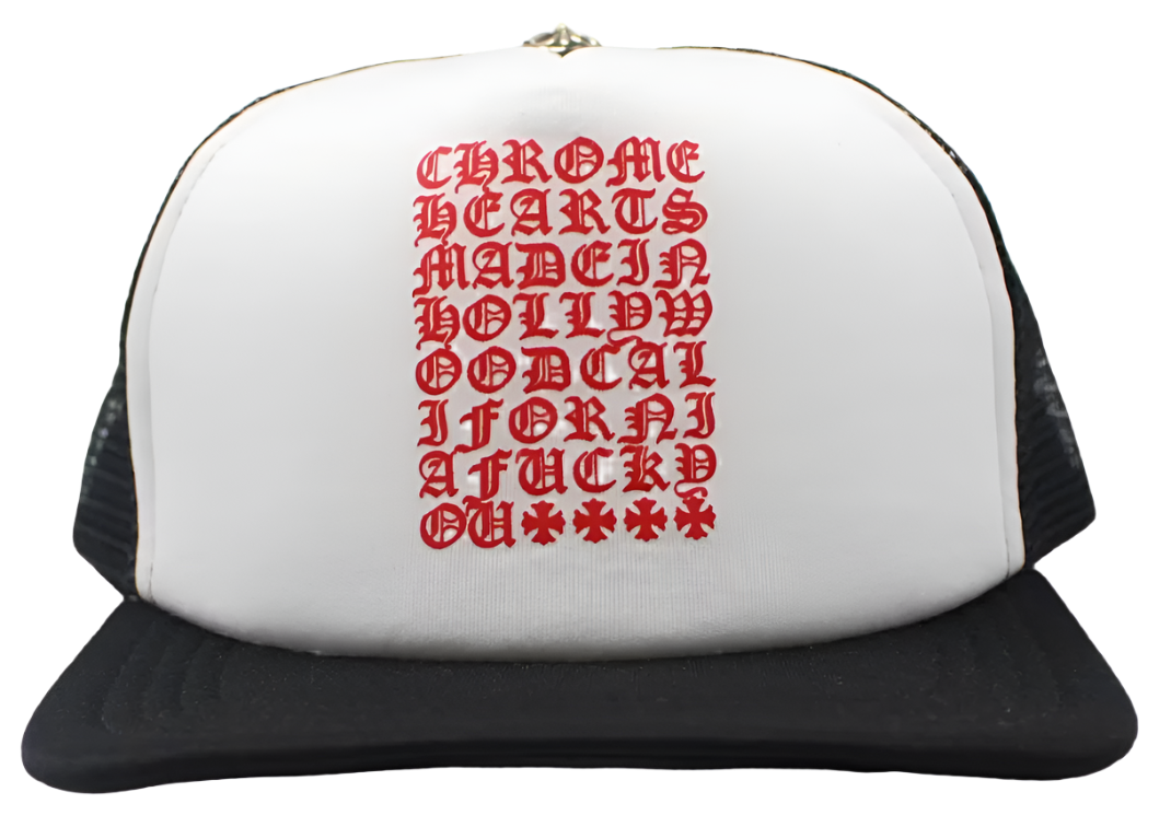 Eyechart Trucker Hat Black/White/Red