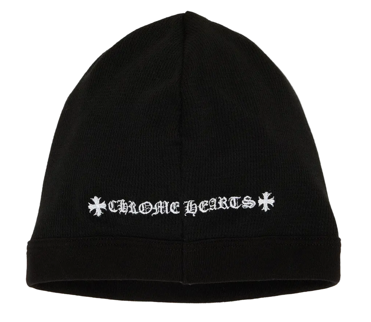 Skull Cross Logo Beanie Black/White
