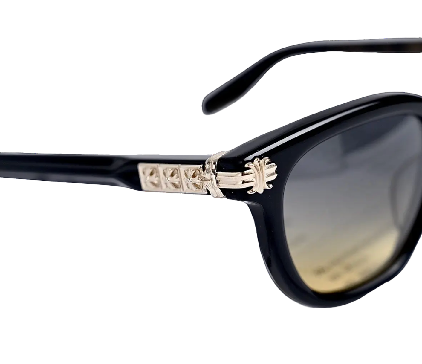 Chrome Hearts Smoke Show Black 18K Gold Plated Sunglassses