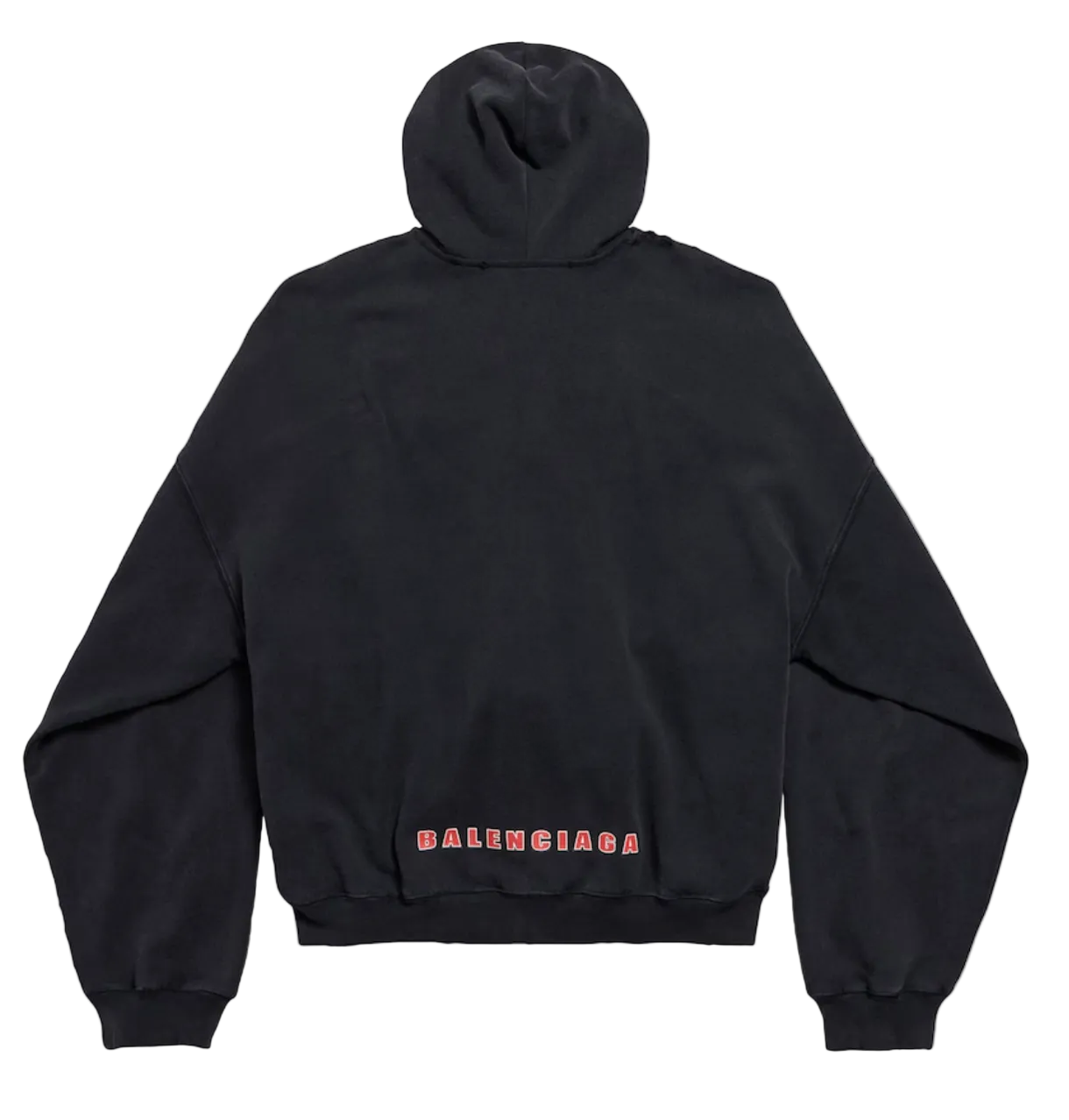 Balenciaga Sponsor Logos Oversized Zip-Up Hoodie