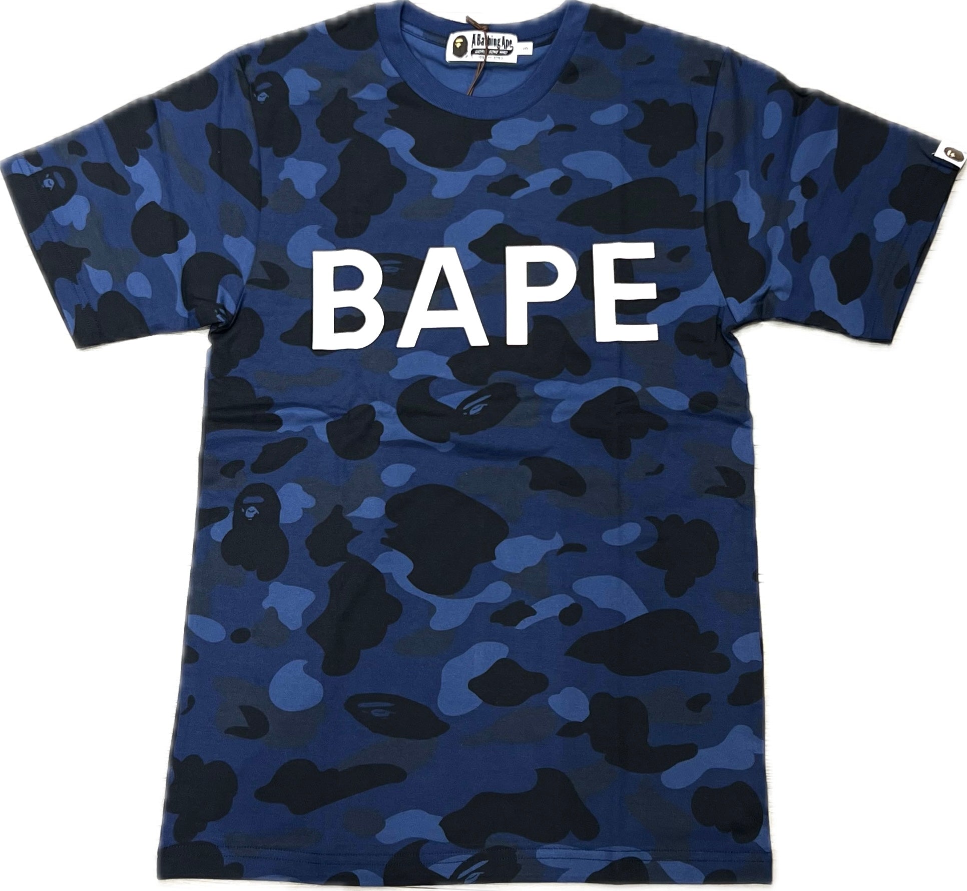 Blue Color Camo Logo Tee