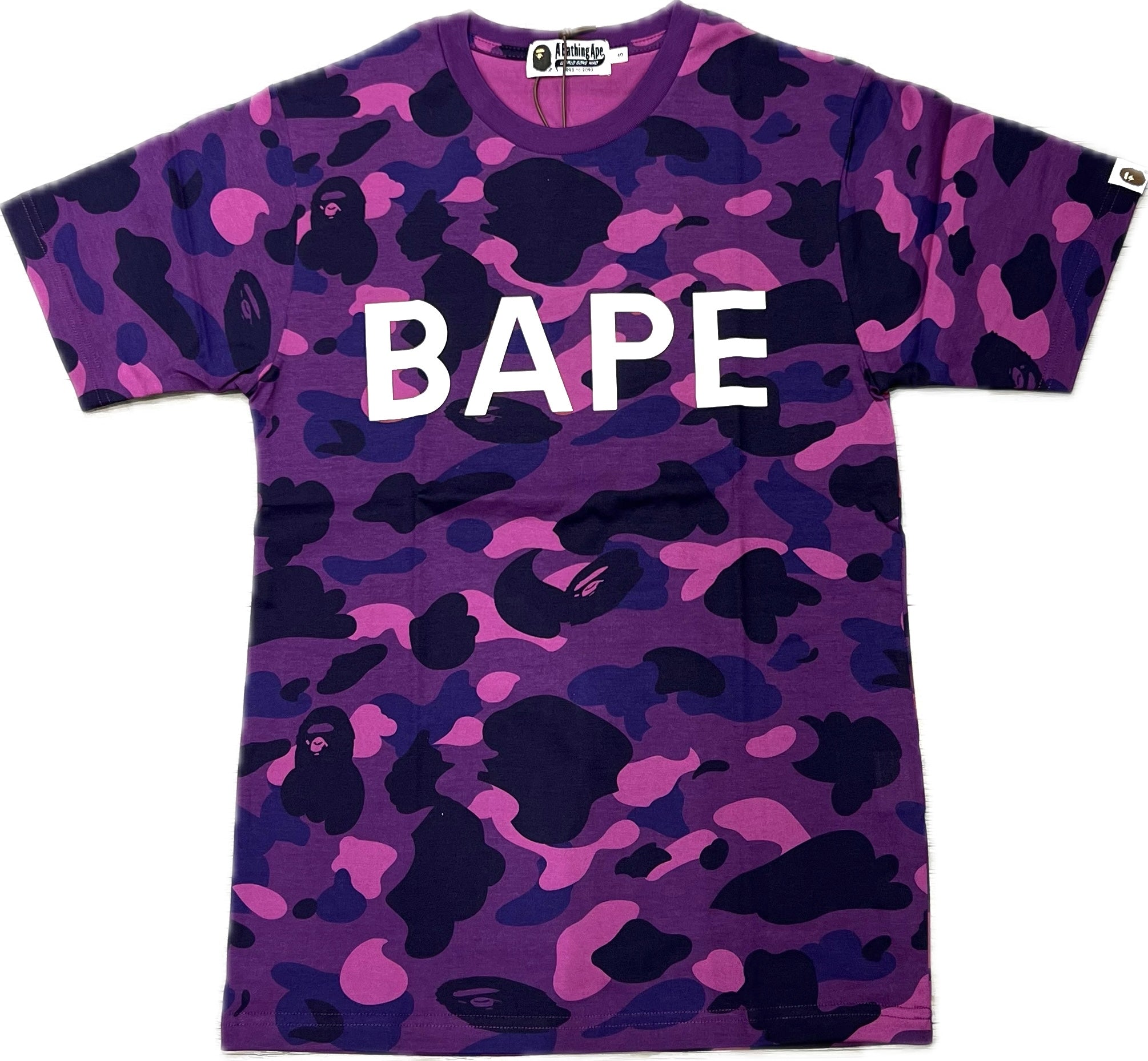 Purple Color Camo Logo Tee