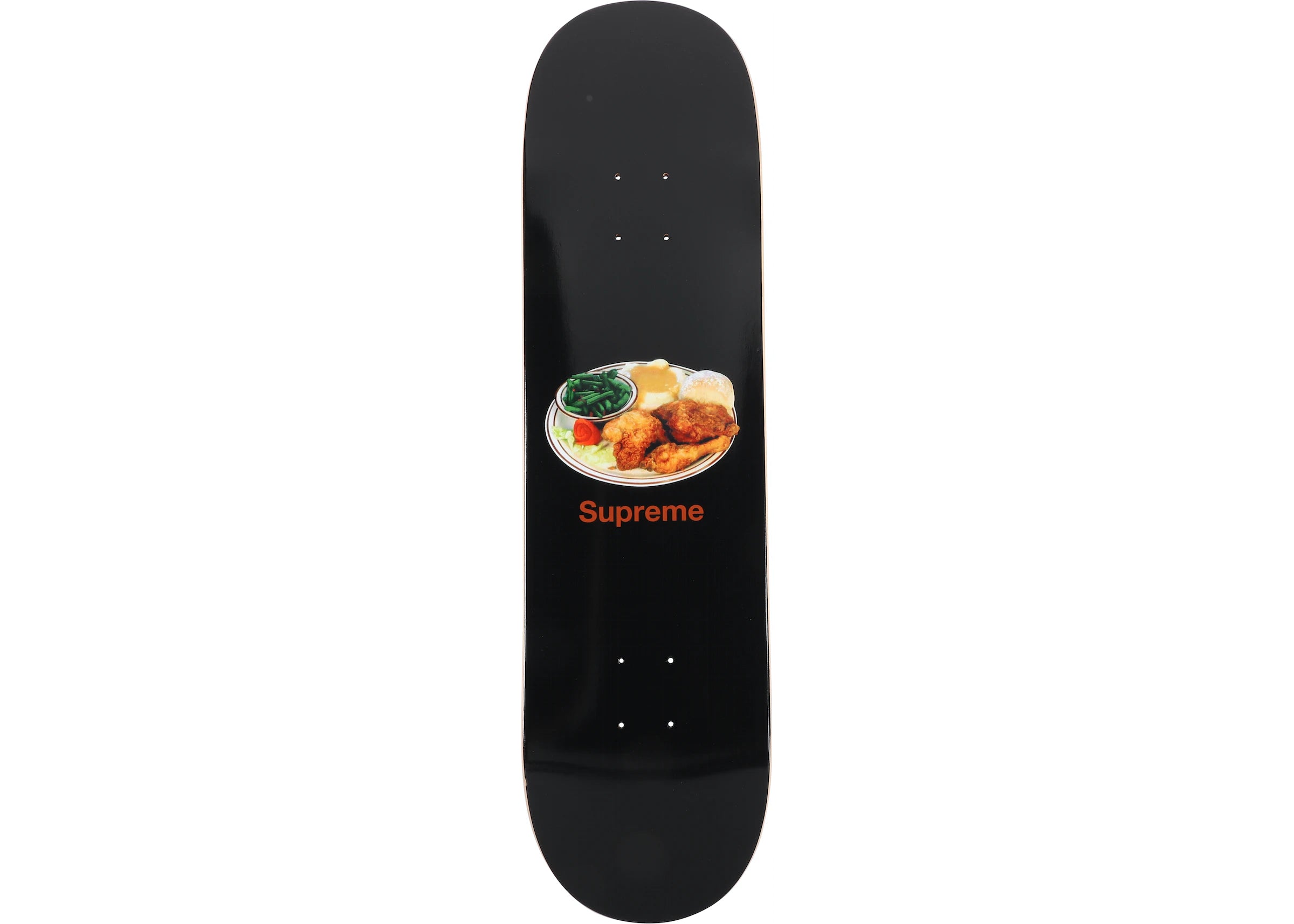 Chicken Dinner Skateboard Deck Black