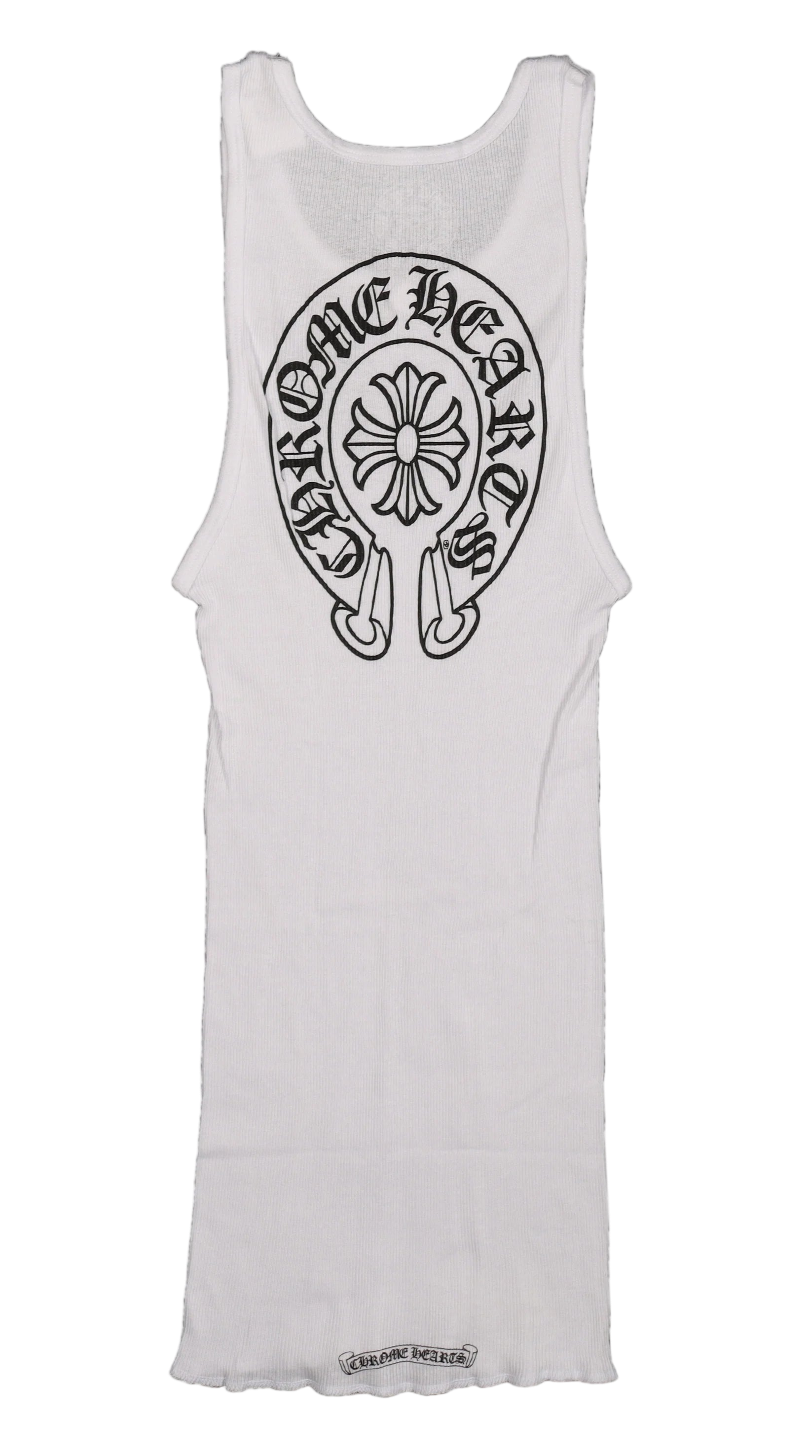 Horseshoe Logo Tank Top White Black