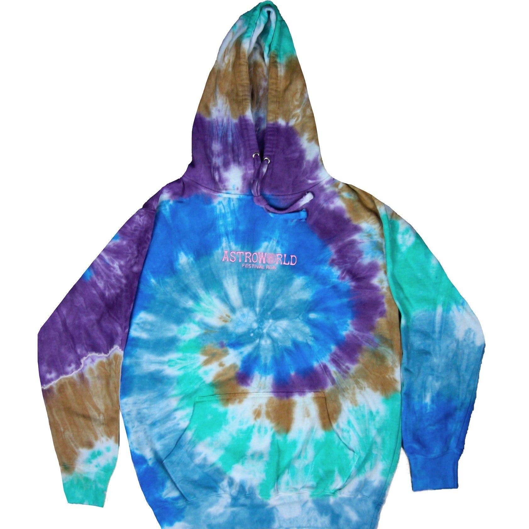 Astroworld Festival Run Hoodie Tie Dye