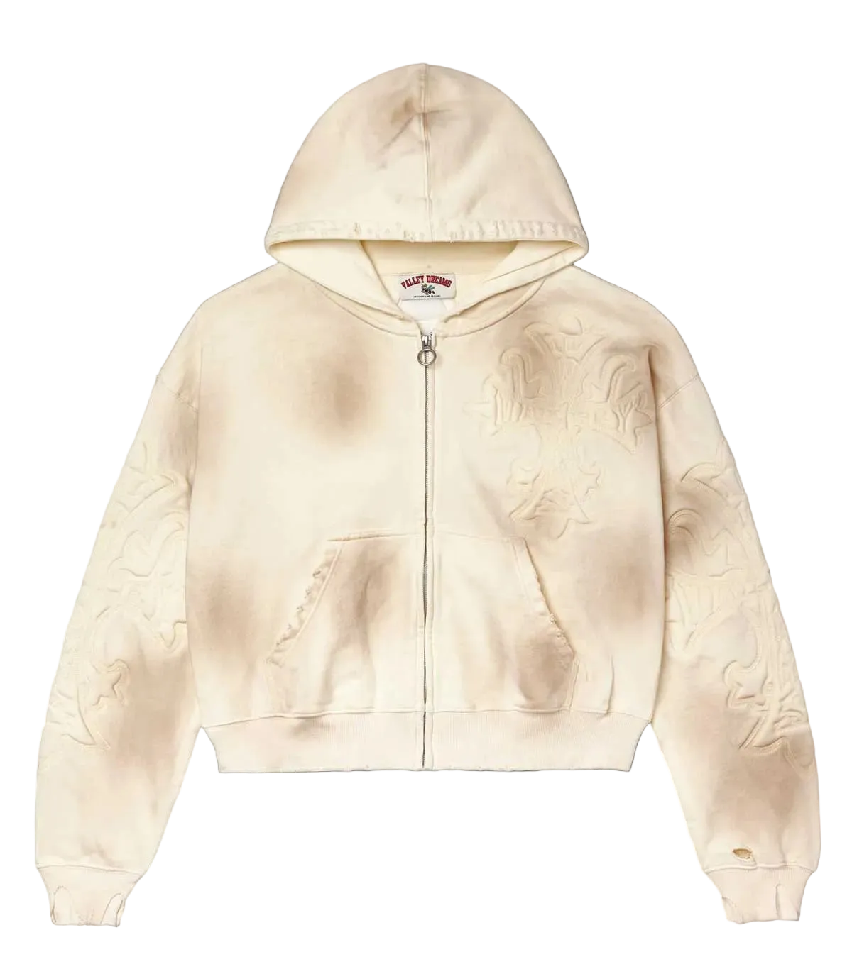 Carver Zip Up Hoodie Cream