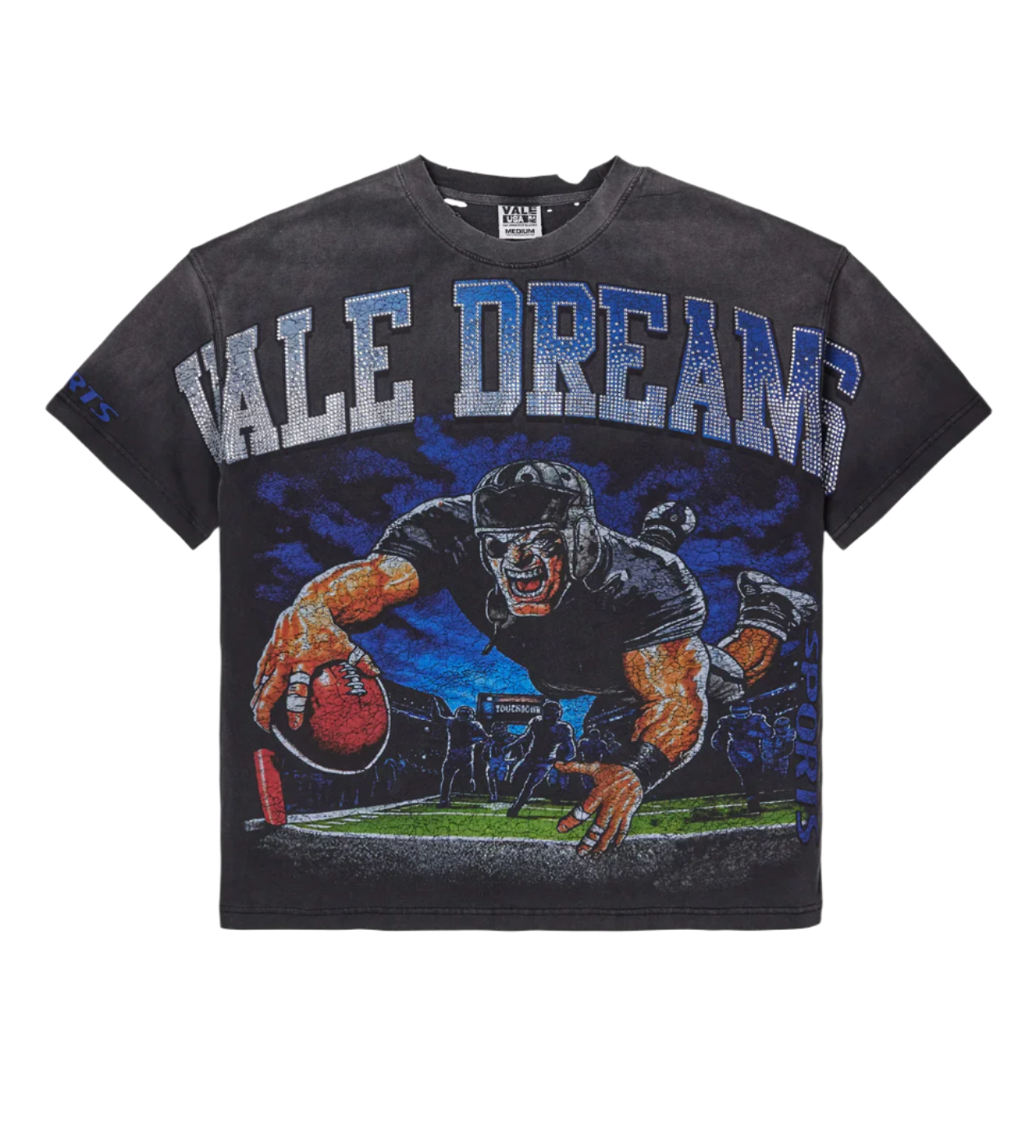 Vale Forever Gridiron Bling Tee Black