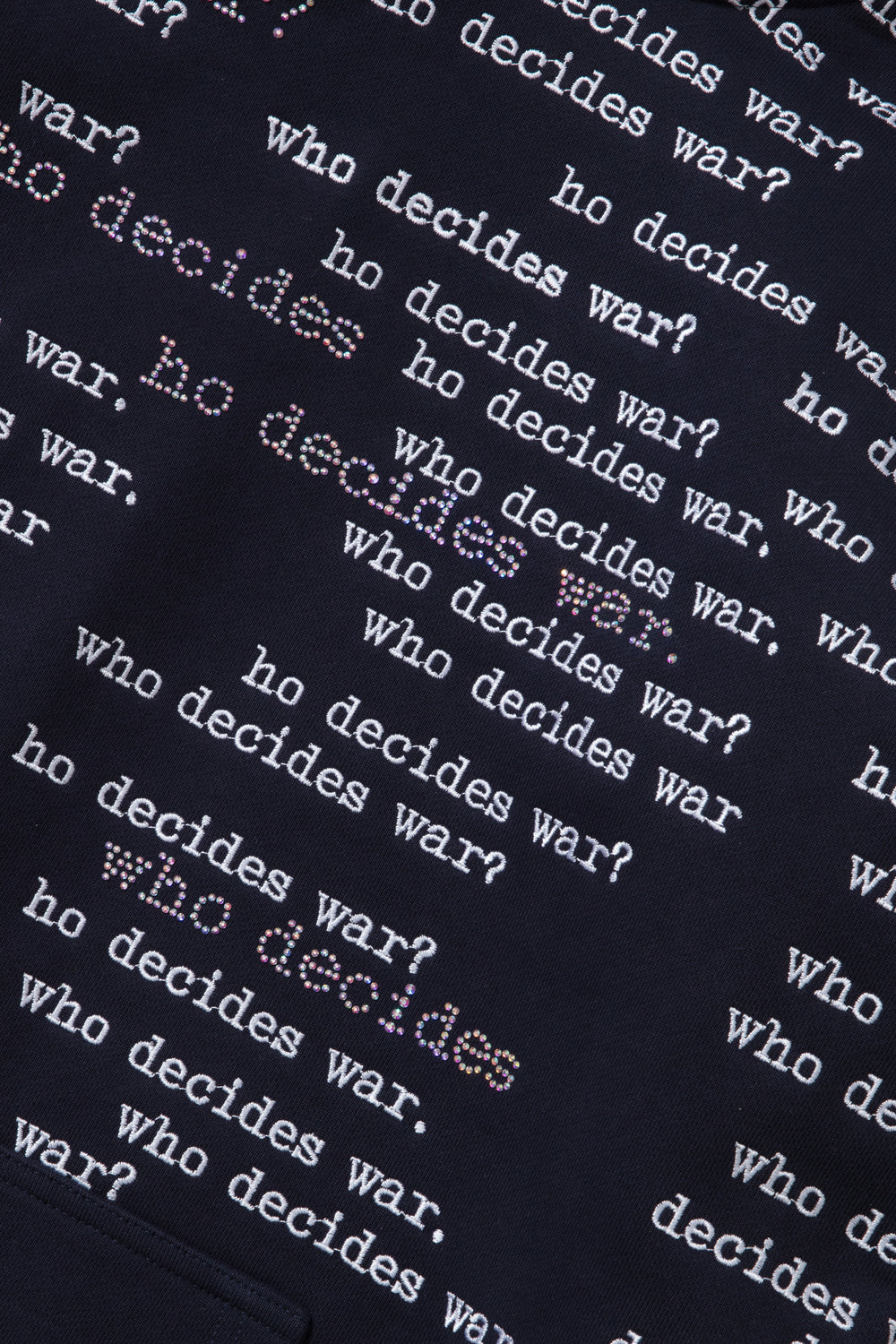 WDW Scripture Hooded Pullover Navy