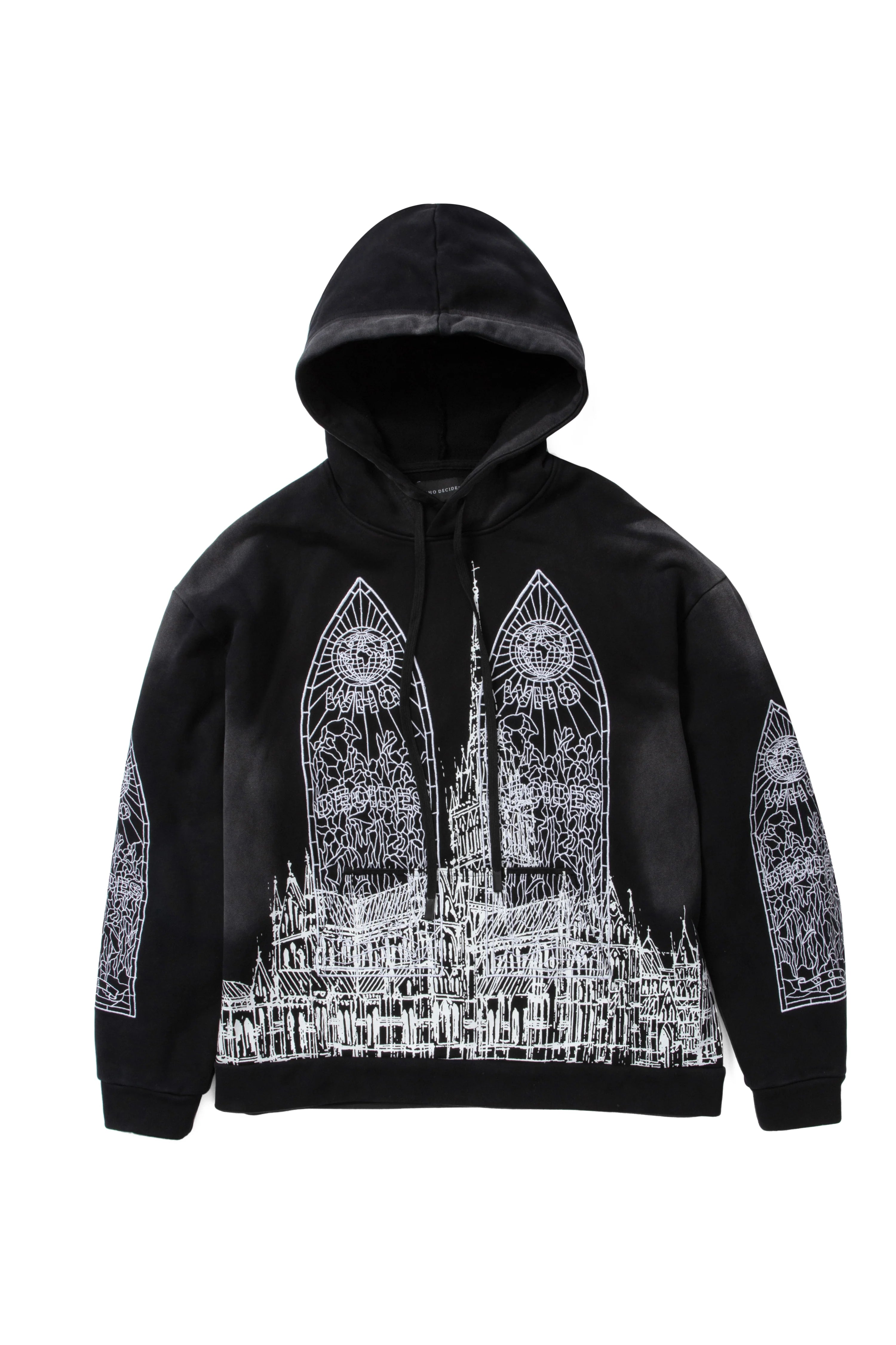 Cathedral Hooded Pullover Black