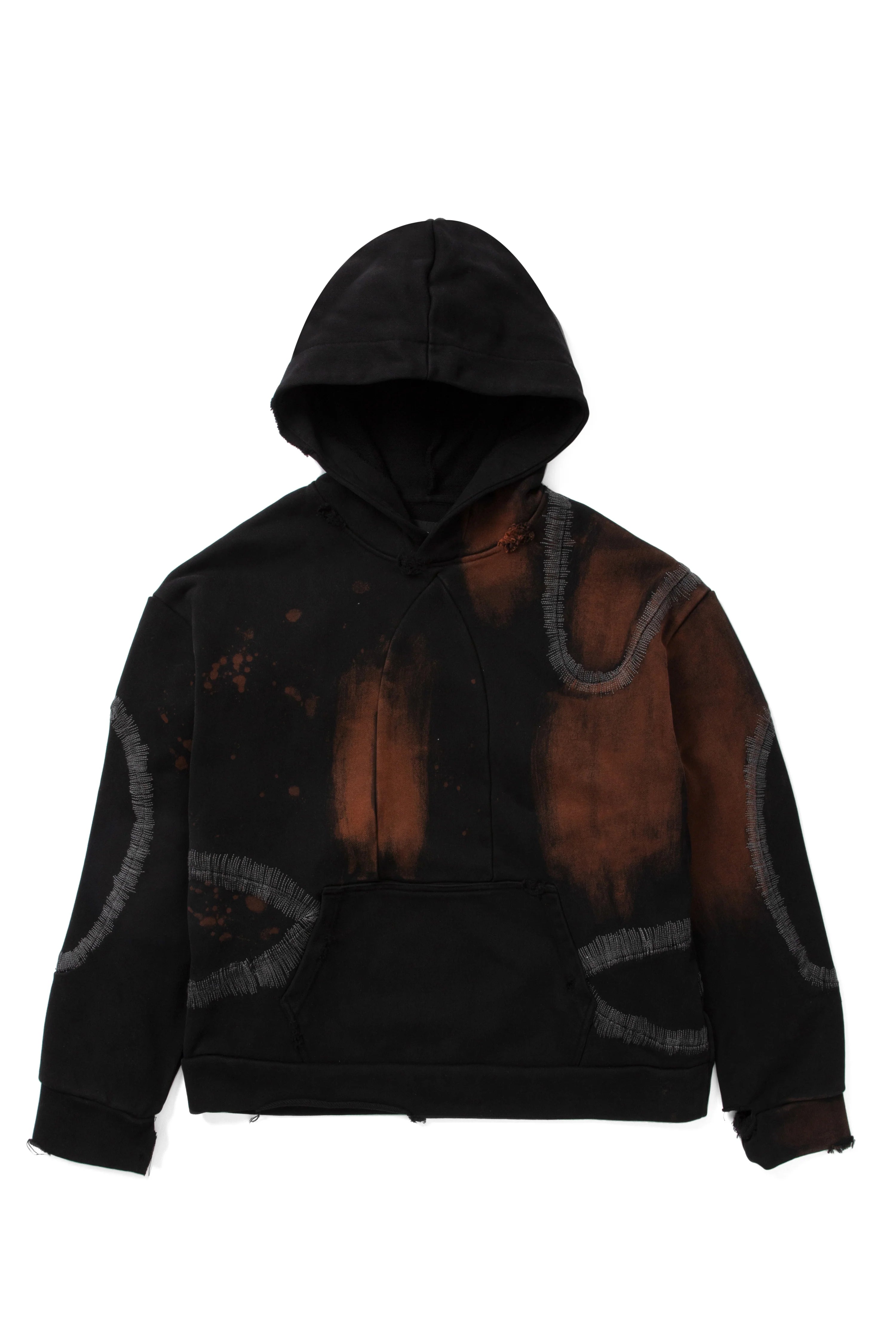 Windowed Hooded Pullover Coal