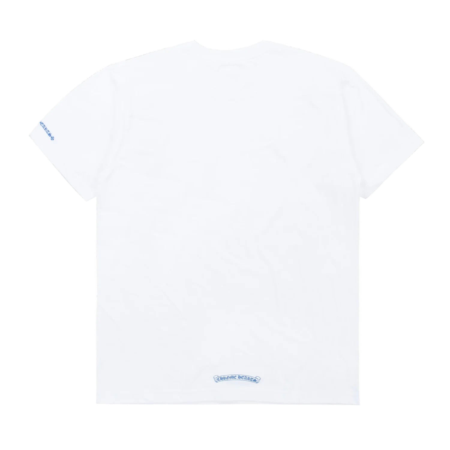 Neck Logo Tee White Blue
