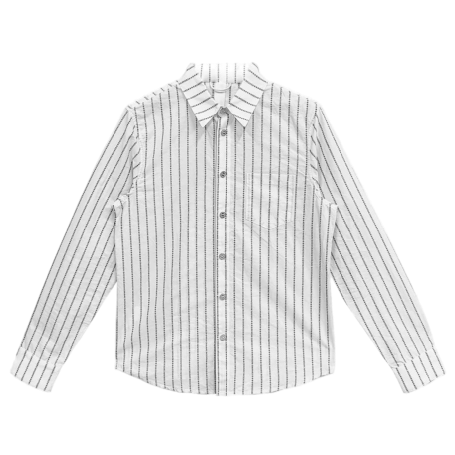 Loose Ends White & Black CH Pin Stripe Shirt