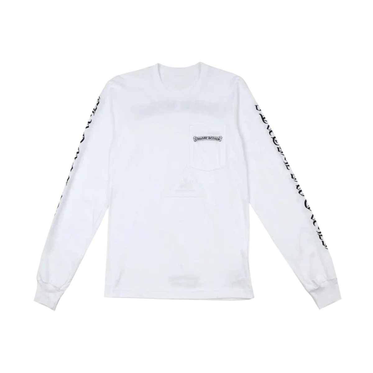 FU Scroll Logo  L/S White/Black