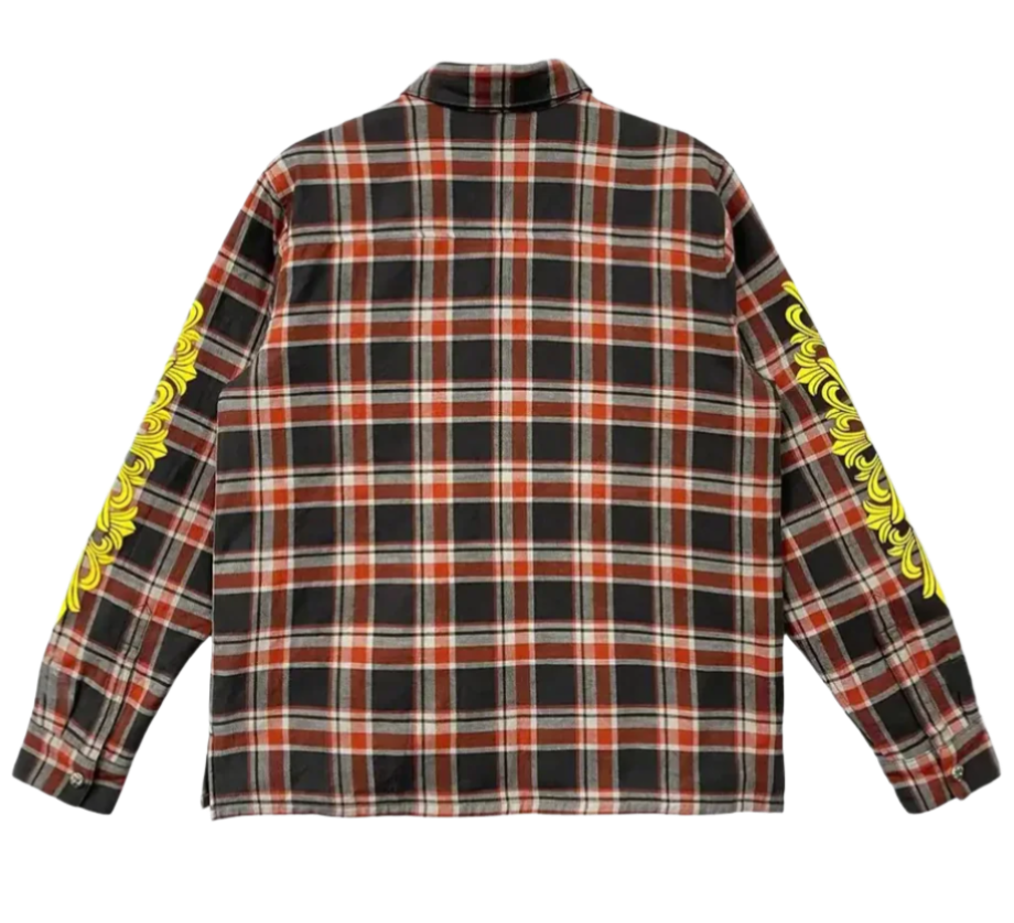 Padded Floral Flannel Work Jacket