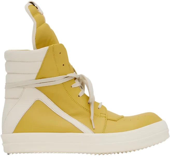 Yellow & White Geobasket Sneakers