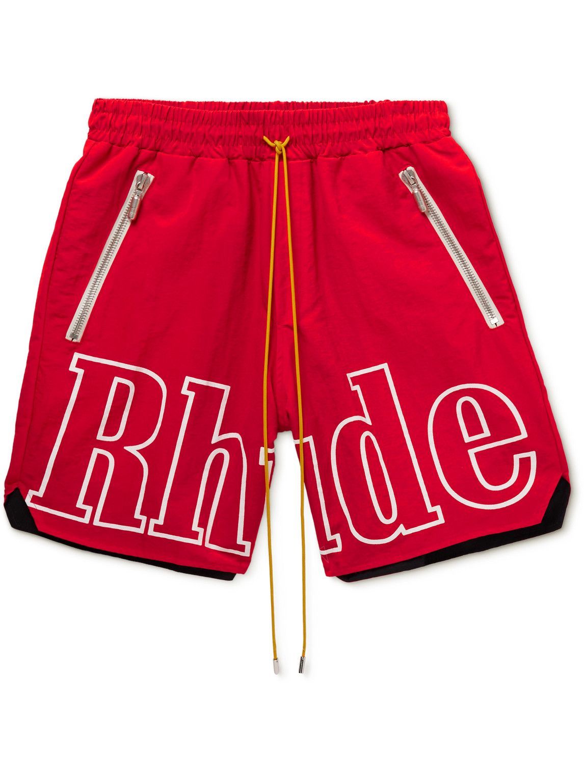 Nylon Shorts Red