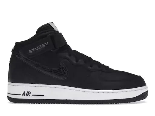 Air Force 1 Mid Stussy Black White