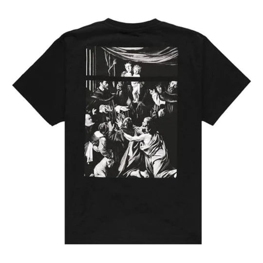 Off-White Caravaggio Square Logo T-Shirt Black