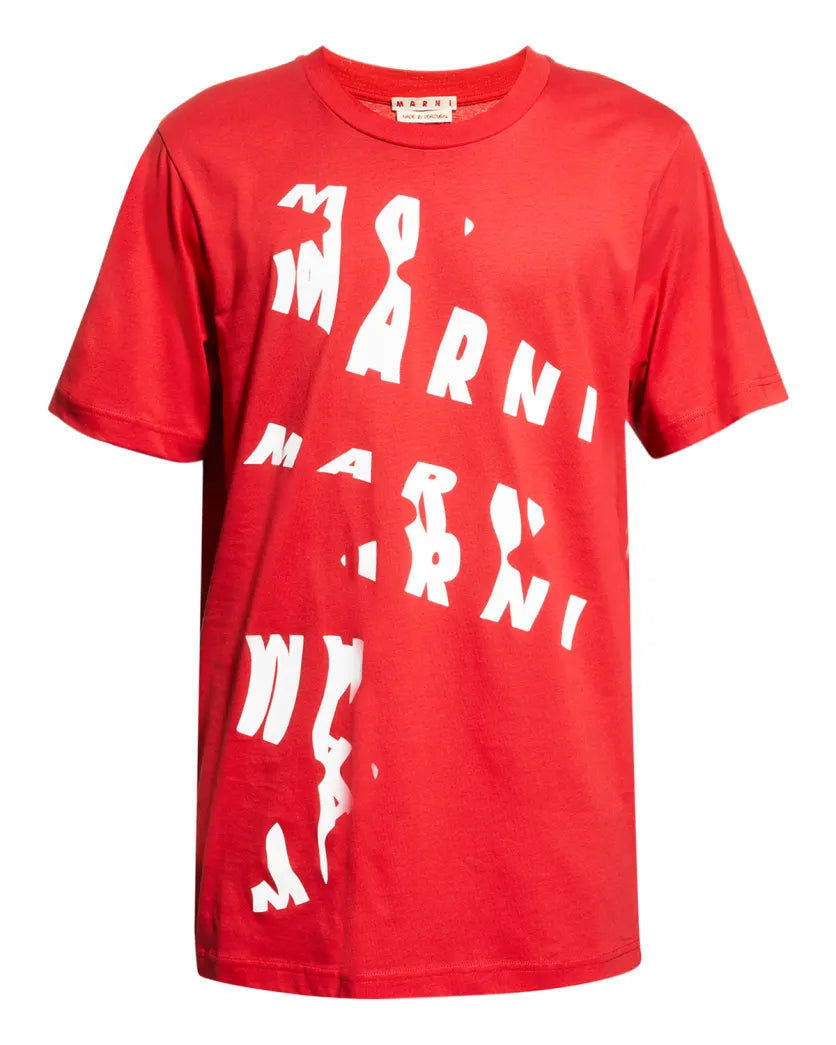 Swirl Logo T-Shirt Red