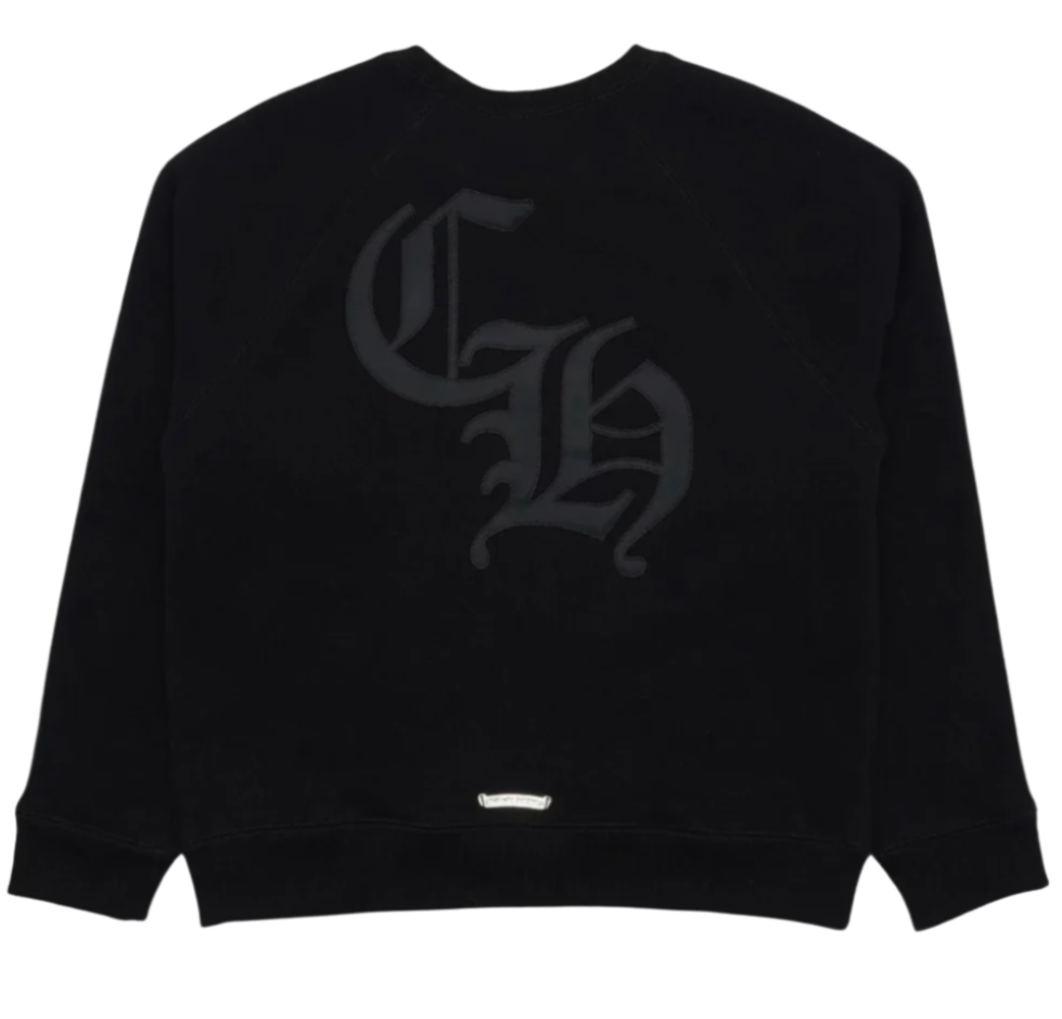 Black Seven-11 CH Logo Crewneck