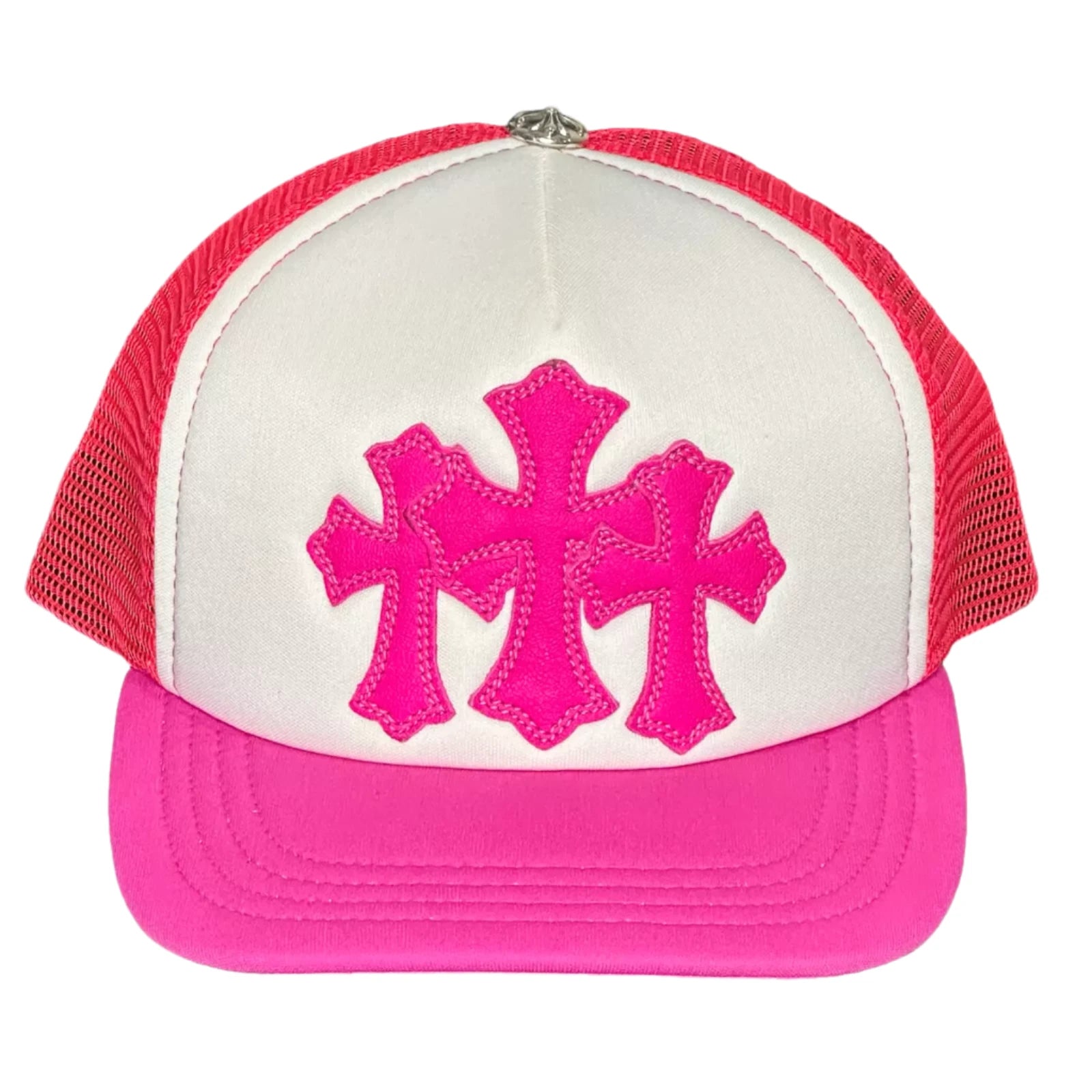 Triple Cross Cemetery Hat Pink