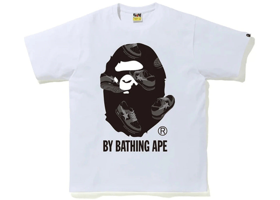 Sta Random By Bathing Ape Tee White/Black