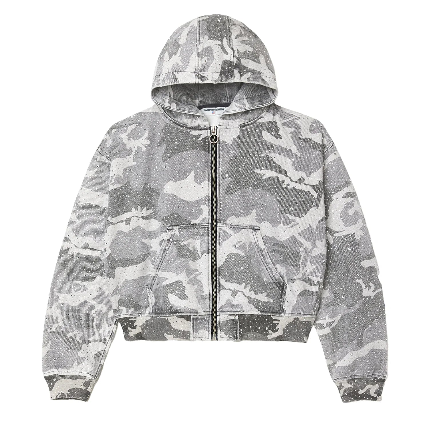 Crystal Rain Work Zip Up Sweatshirt Snow Camo
