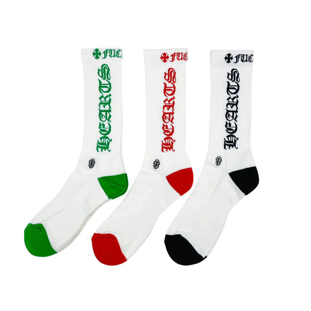 3-Pack CH Socks Multicolor/White