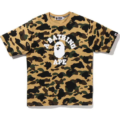 1st Camo College Tee Yellow