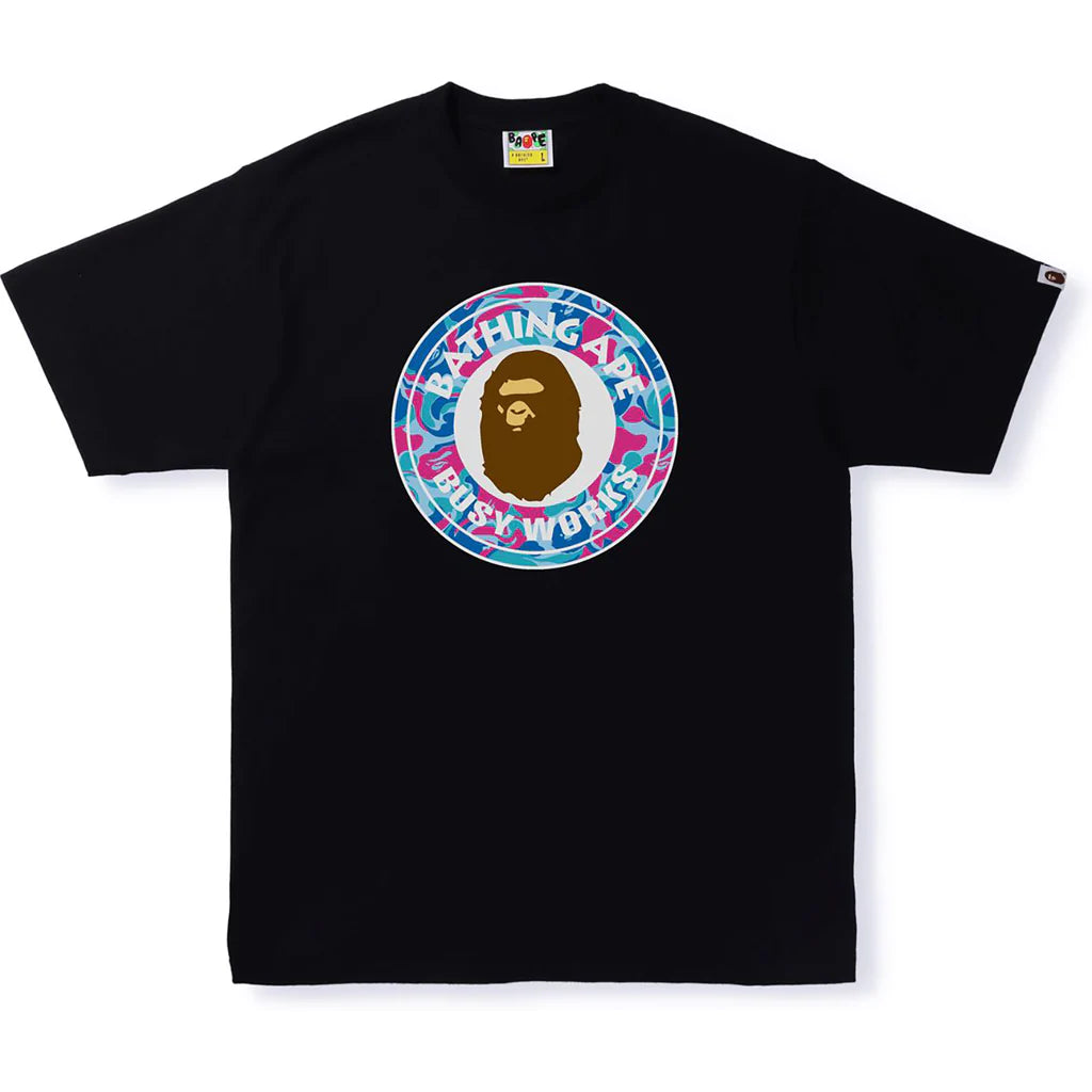 Marble Camo Busy Works Tee Black