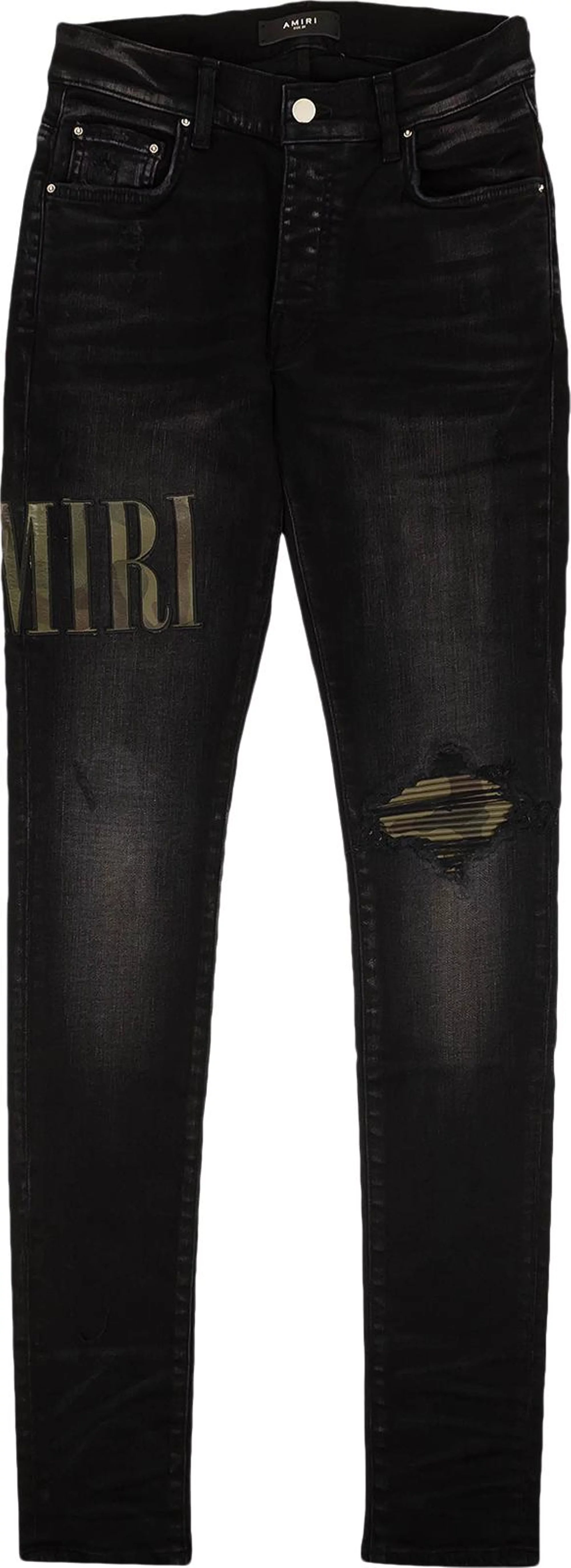 Core Applique Jean Aged Black