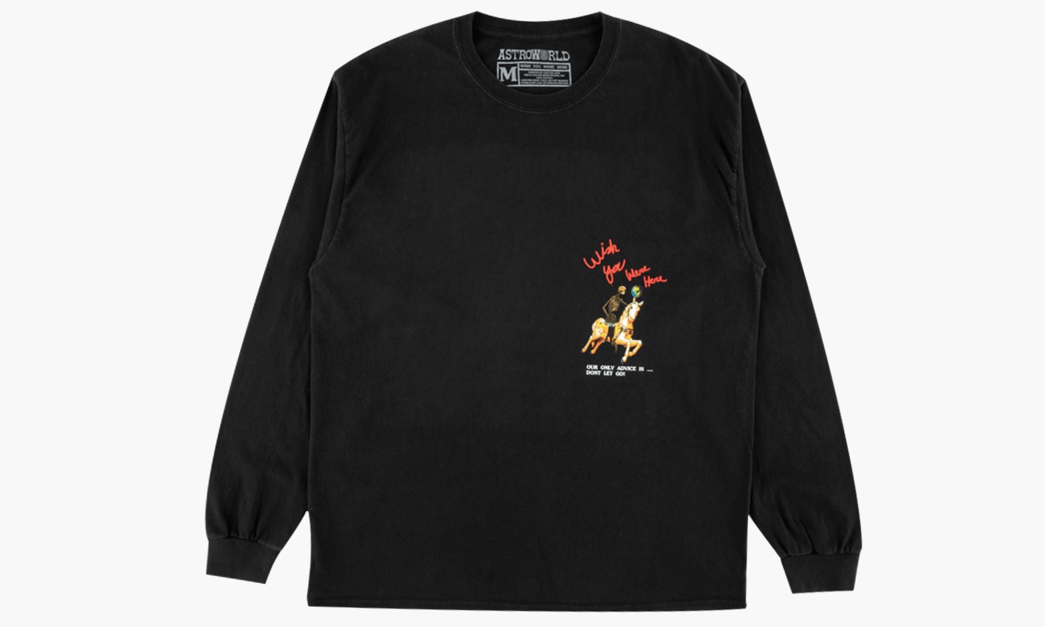 Astroworld Horse L/S T-Shirt Black