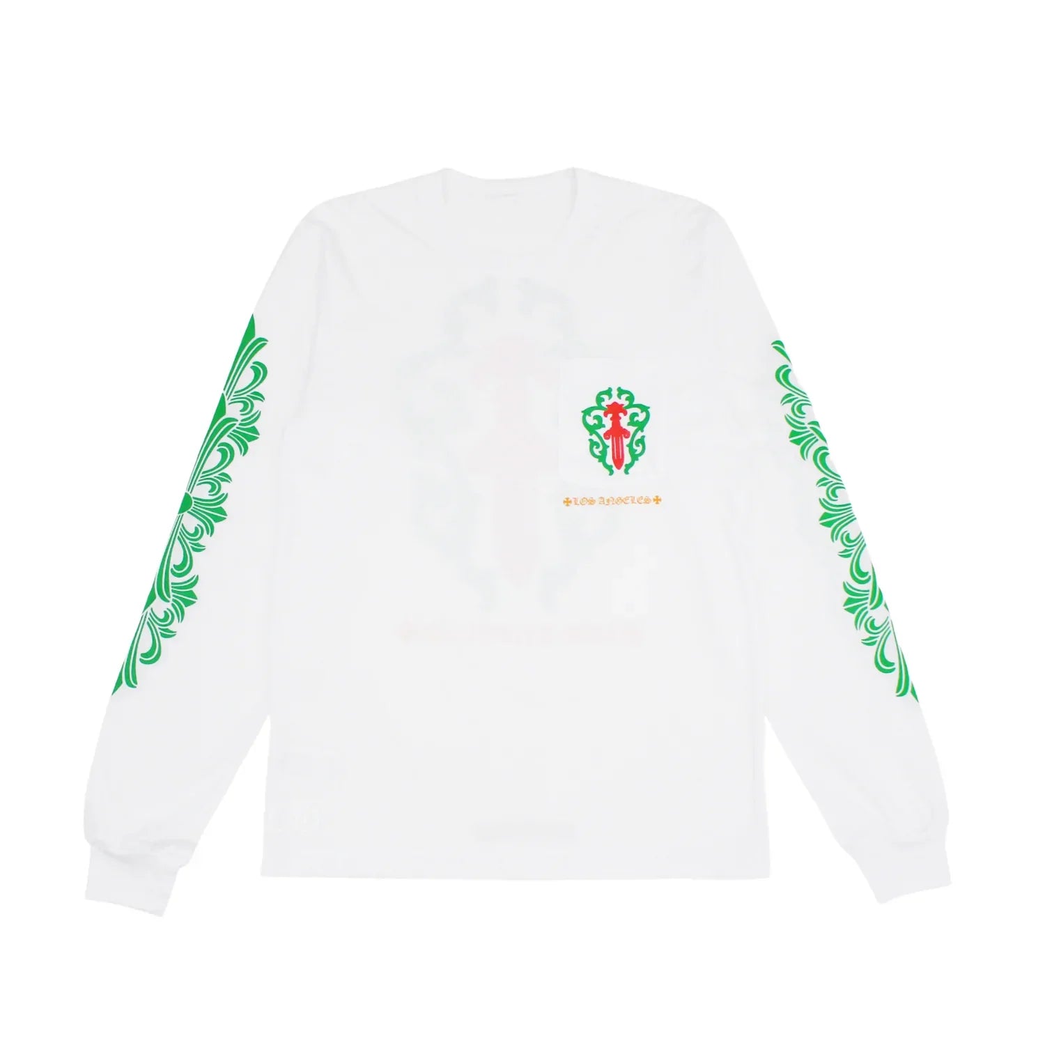 Los Angeles Exclusive Dagger L/S T-Shirt White/Green/Red