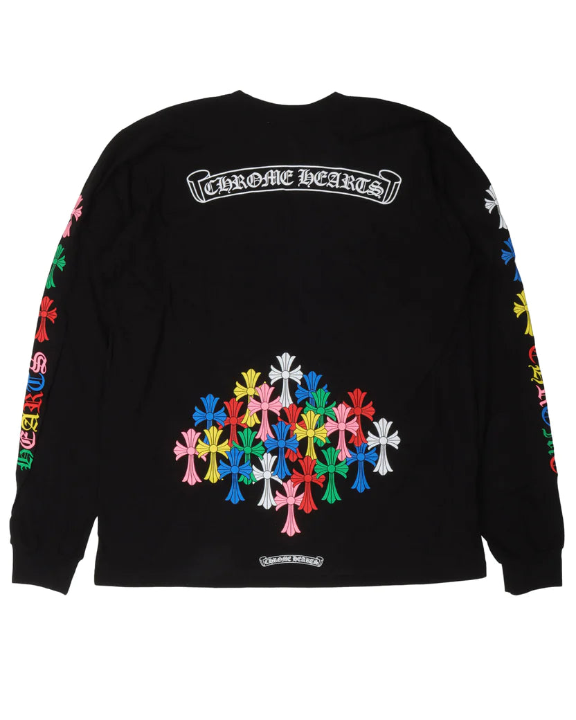 Multi Color Cross L/S T-shirt Black