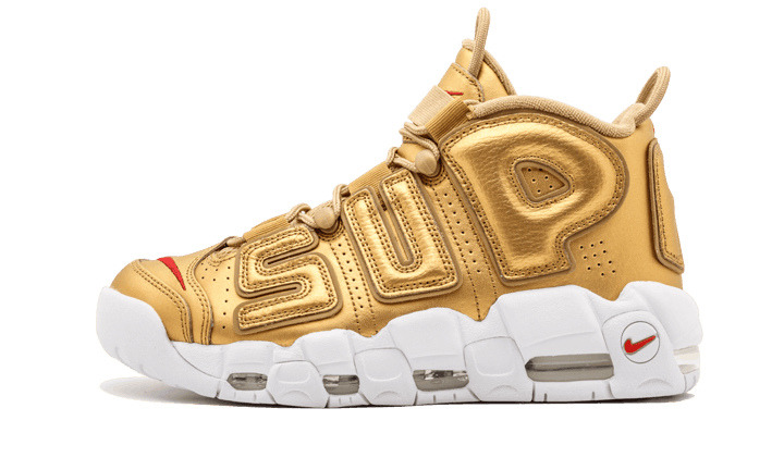 Air More Uptempo Supreme Suptempo Gold