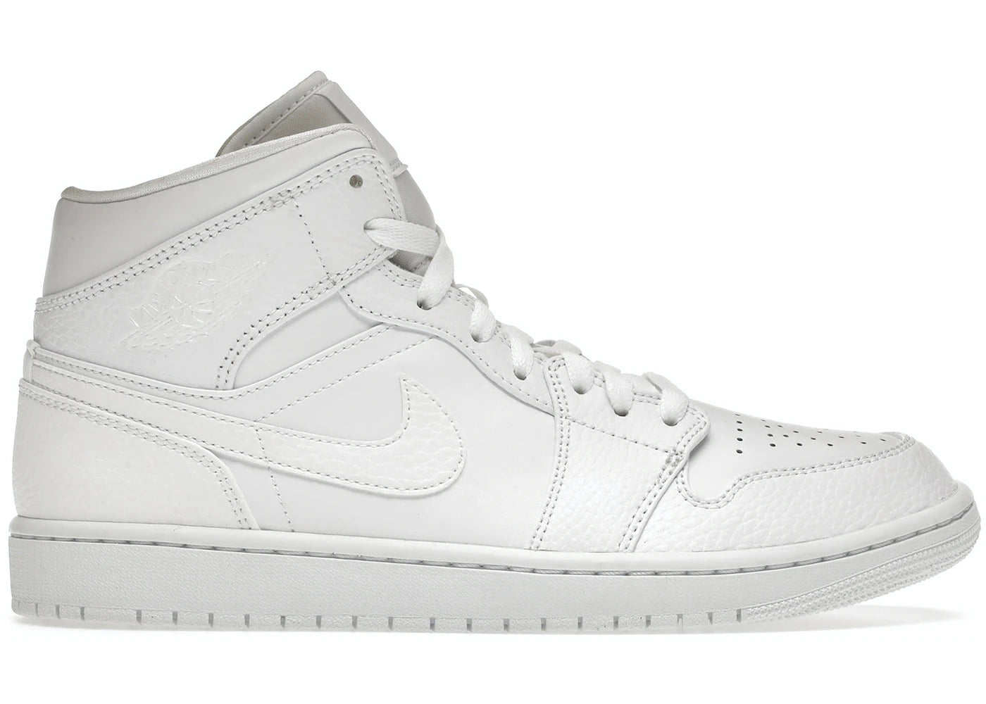 Jordan 1 Mid Triple White 2.0 (2020)